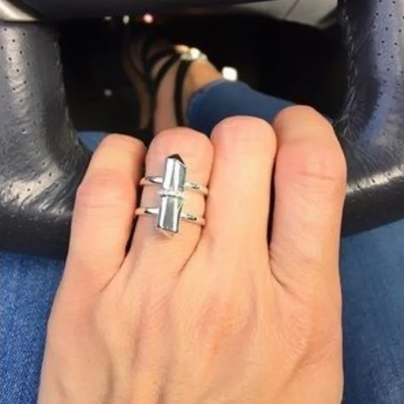 :: Stella & Dot Silver Rebel Ring Retired - Picture 6 of 6